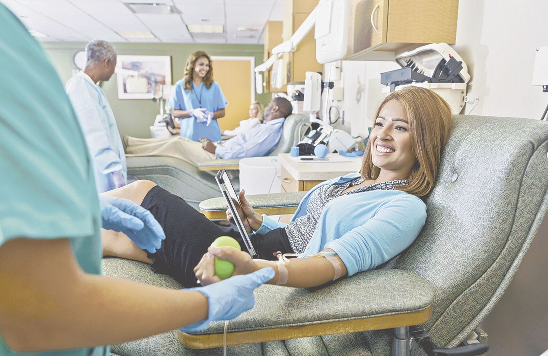 Blood donor stock image